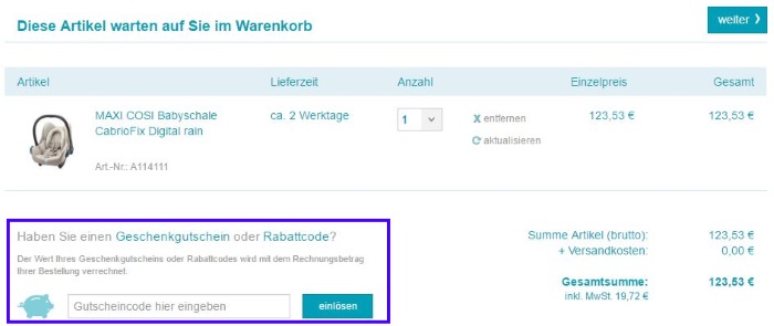 Baby-Markt-gutscheincode-einloesen