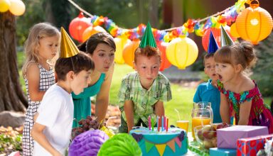 Kindergeburtstagsparty im Garten