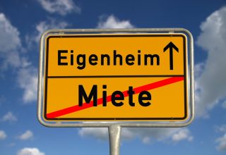 Straßenschild Eigenheim Miete